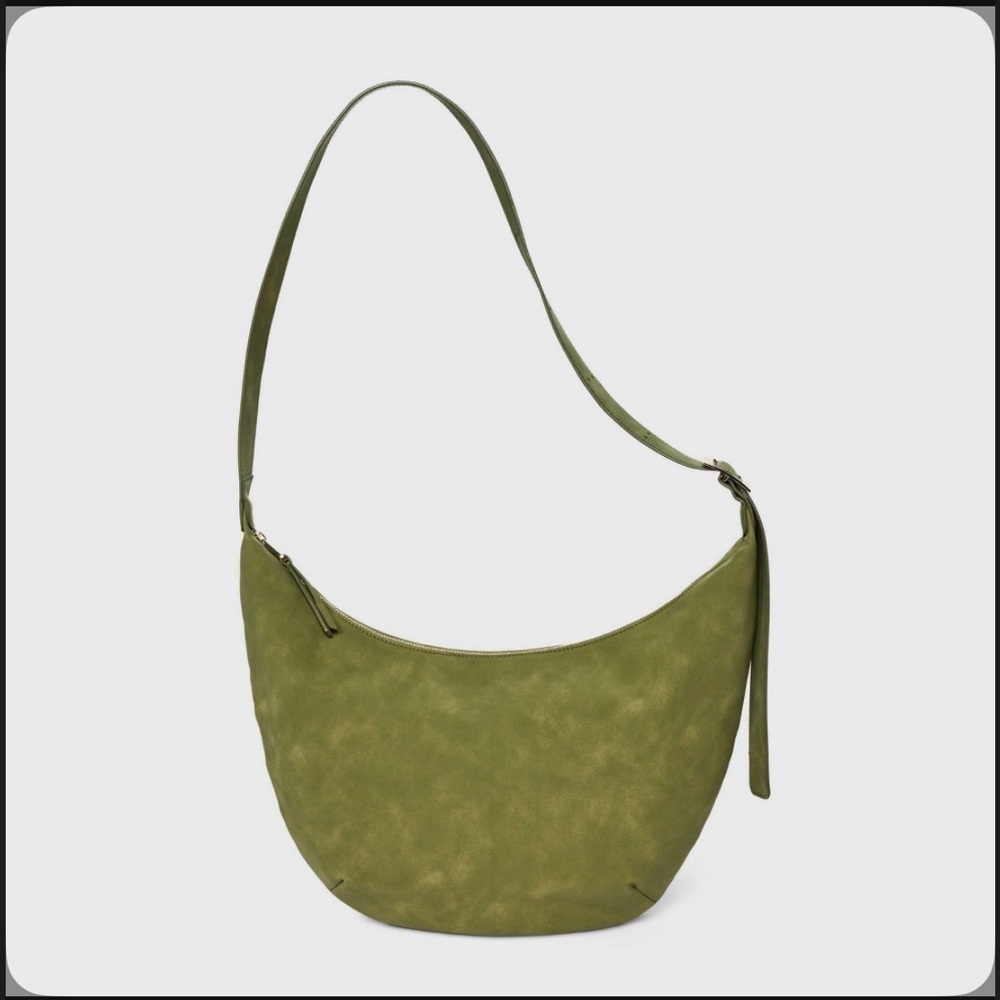 Slouchy crescent sling hand bag